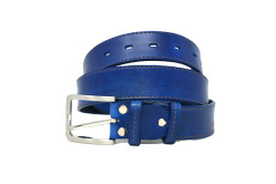 OPASEK VALEŠOVÁ DÁMSKÝ MODRÝ S PROŠITÍM 105/3 CM