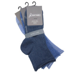 93017 43-46 Ponožky Olet kotníkové ruličkové 3 páry v balení