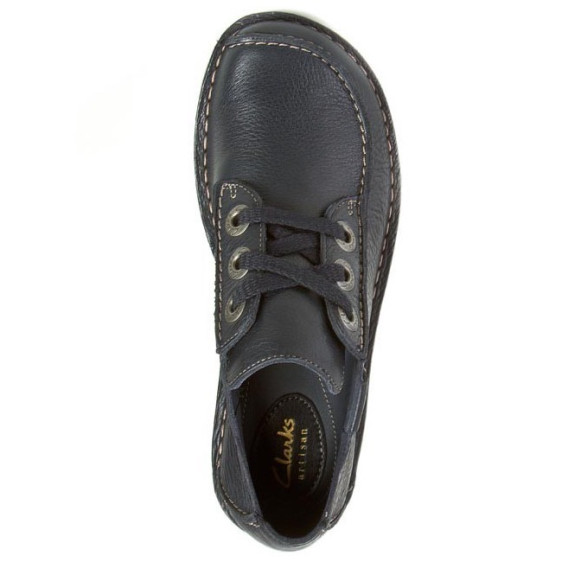 detail OBUV CLARKS FUNNY DREAM NAVY LEATHER