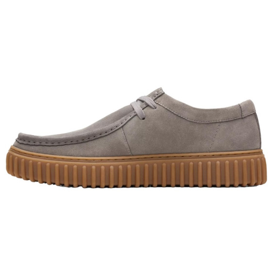 detail OBUV CLARKS TORHILL LO GREY SUEDE