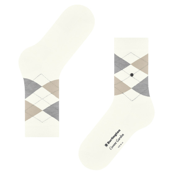 detail 22088 2043 offwhite-black 36-41 Ponožky Falke Burlington Covent Garden