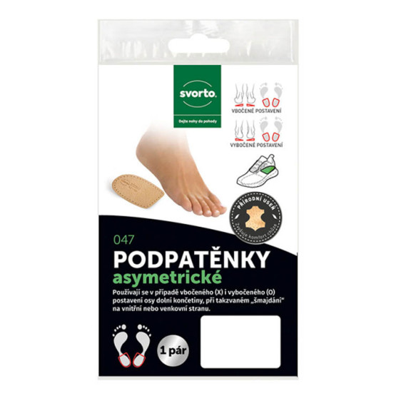 detail PODPATĚNKA ASYMETRICKÁ S+V KOREKČNÍ