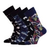 náhled 9100320 35-38 Ponožky Olet OXSOX GOLD elastické Crazy 8 párů v balení