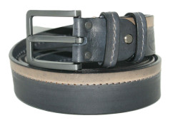 OPASEK VALEŠOVÁ ČERNOŠEDÝ PROŠITÝ 120/4 CM