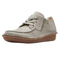Funny Dream Light Green Suede Obuv Clarks