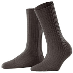 47080 5233 dark brown Falke ponožky Cosy wool 35-38