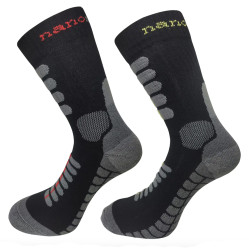 TREKINGOVÉ PONOŽKY SE STŘÍBREM ŠEDO ČERNÉ M 39/42