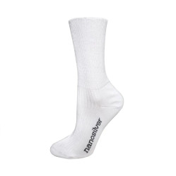 PONOŽKY ZDRAVOTNÍ SE STŘÍBREM BÍLÉ XL 47/49 NANOSILVER