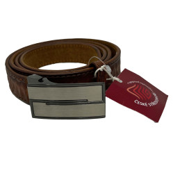 OPASEK VALEŠOVÁ ZDOBENÝ HNĚDÝ 120/3 CM