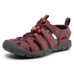 OBUV KEEN CLEARWATER CNX LEATHER WINE/RED DAHLIA