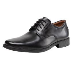 OBUV CLARKS TILDEN PLAIN BLACK LEATHER