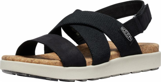 detail ELLE CRISS CROSS W, black/birch, obuv Keen *
