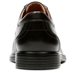 detail OBUV CLARKS UN ALDRIC LACE BLACK LEATHER