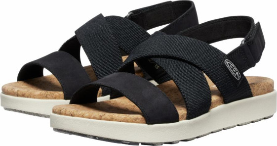 detail ELLE CRISS CROSS W, black/birch, obuv Keen *