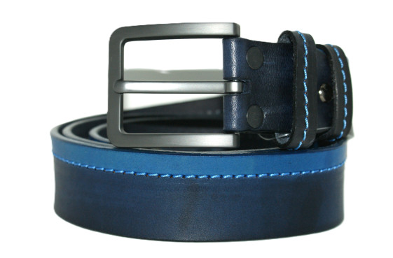 detail OPASEK VALEŠOVÁ MODRÝ PROŠITÝ 100/4 CM