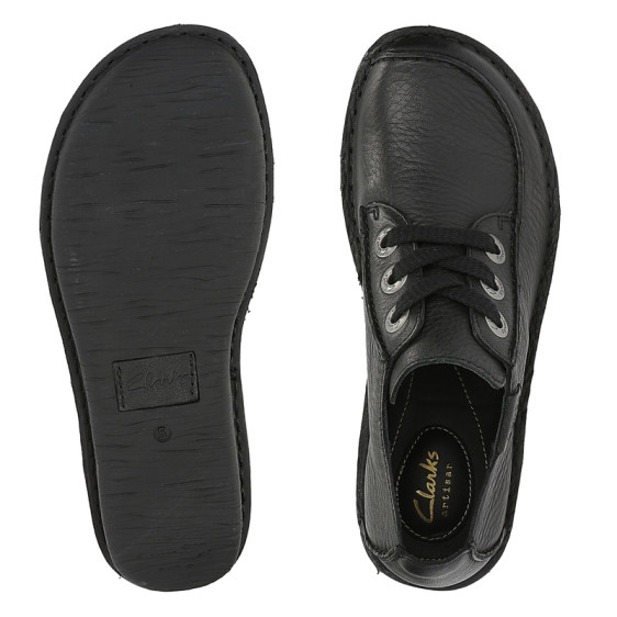 detail OBUV CLARKS FUNNY DREAM BLACK LEATHER