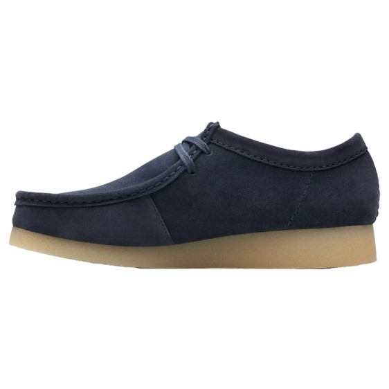 detail OBUV CLARKS WALLABEE EVOSH NAVY SUEDE