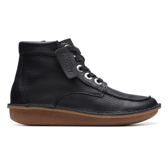 detail OBUV CLARKS FUNNY CEDAR BLACK LEATHER
