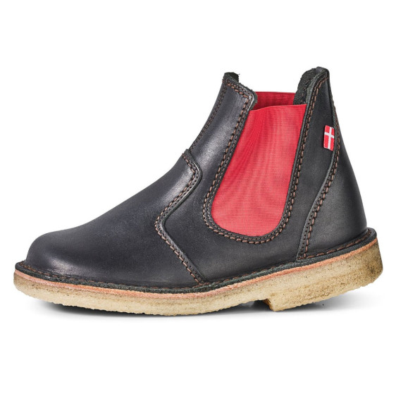 detail OBUV DUCKFEET ROSKILDE BLACK/RED