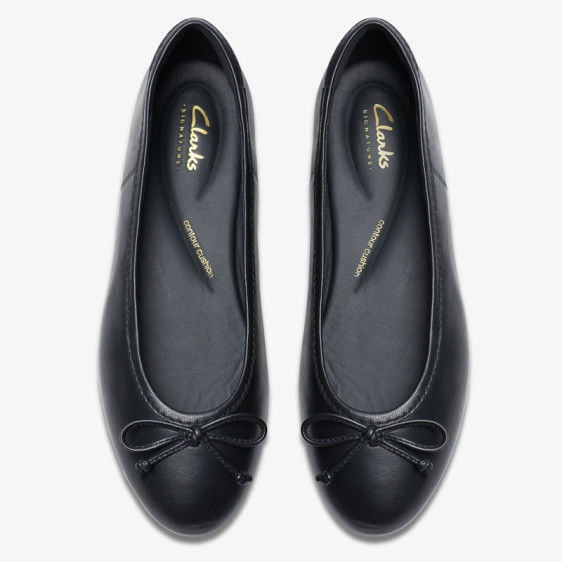 detail OBUV CLARKS FAWNA LILY BLACK LEATHER