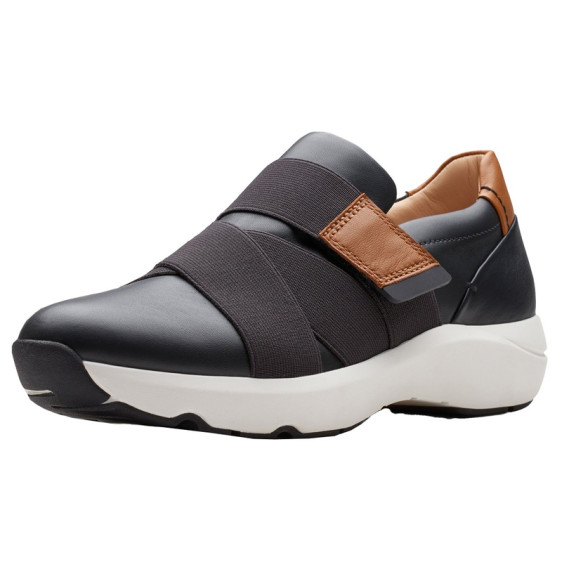 detail OBUV CLARKS TIVOLI STRAP BLACK LEATHER