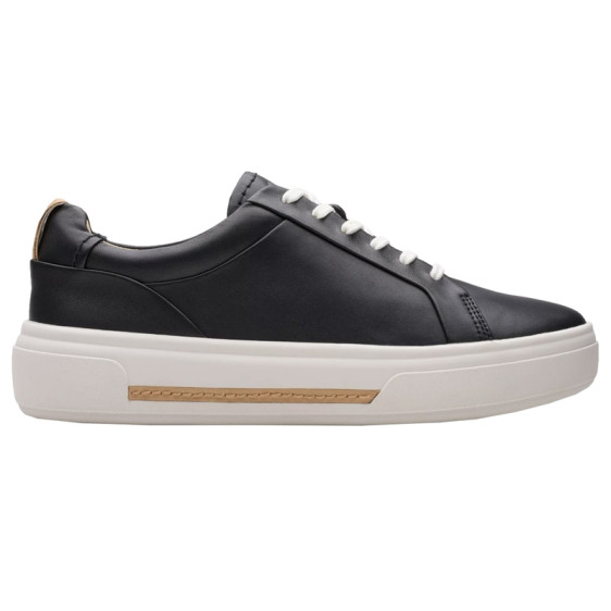 detail OBUV CLARKS HOLLYHOCK WALK BLACK LEATHER