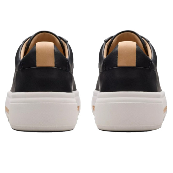 detail OBUV CLARKS HOLLYHOCK WALK BLACK LEATHER