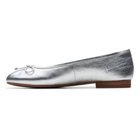 detail OBUV CLARKS FAWNA LILY SILVER LEATHER