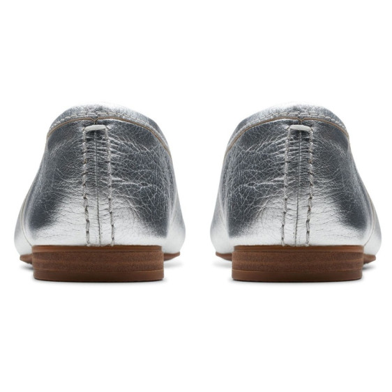 detail OBUV CLARKS FAWNA LILY SILVER LEATHER