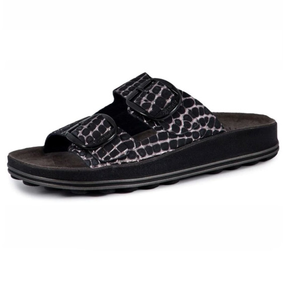 detail Despoina Black Croco Obuv Fantasy Sandals