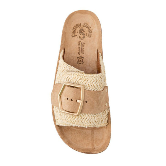 detail Korina Vanilla Raffia Obuv Fantasy Sandals