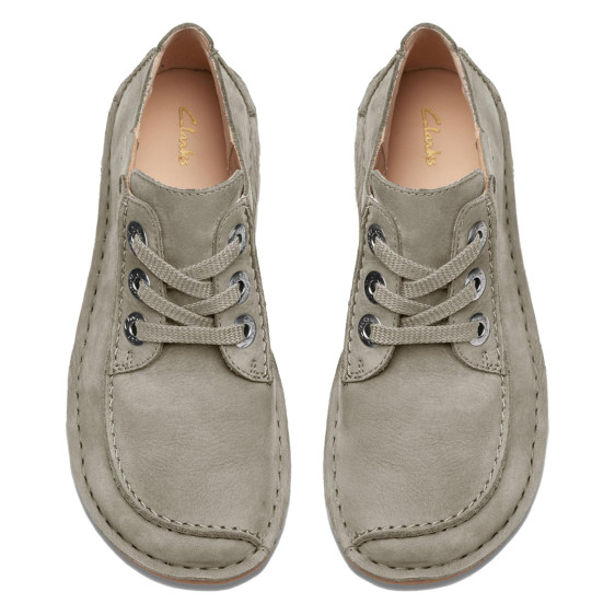 detail Funny Dream Light Green Suede Obuv Clarks