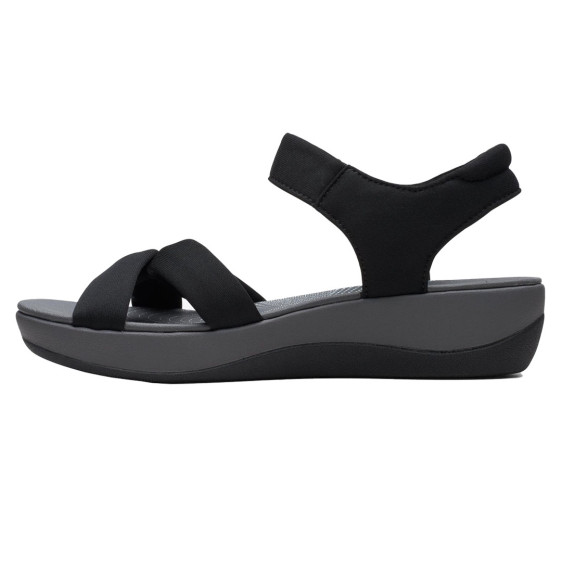 detail Arla Shore Black Textile Obuv Clarks