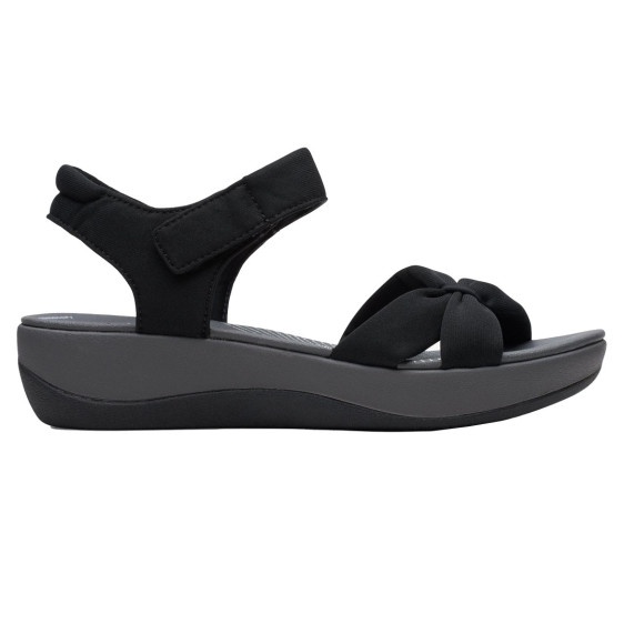 detail Arla Shore Black Textile Obuv Clarks