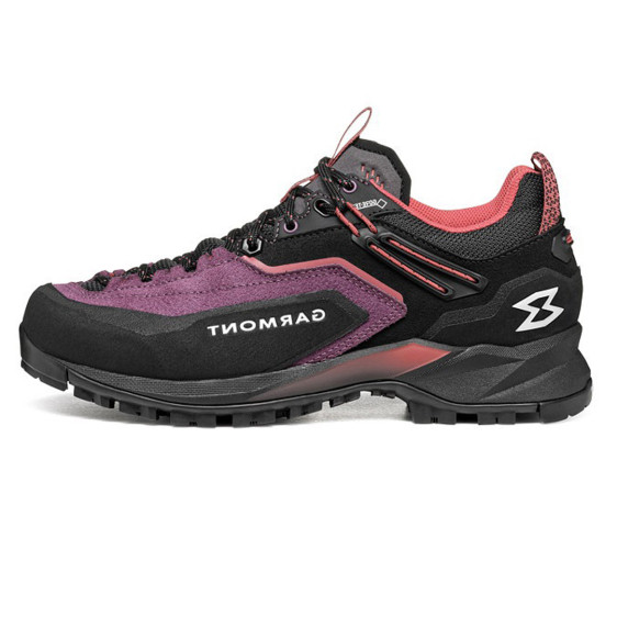 detail AKRON GTX, thunderstorm grey/mineral red, obuv Garmont *