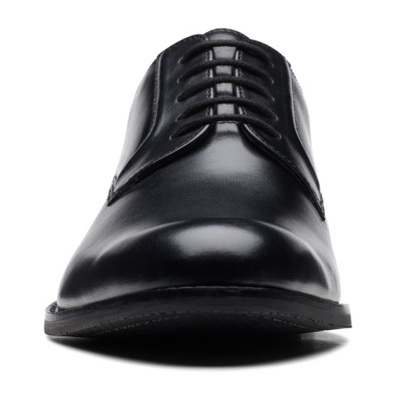 detail OBUV CLARKS CRAFTARLO LACE BLACK LEATHER