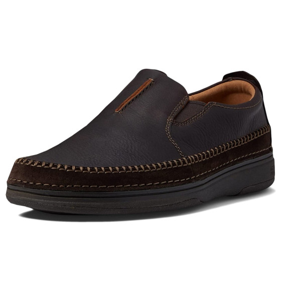 detail OBUV CLARKS NATURE 5 WALK DARK BROWN COMBI