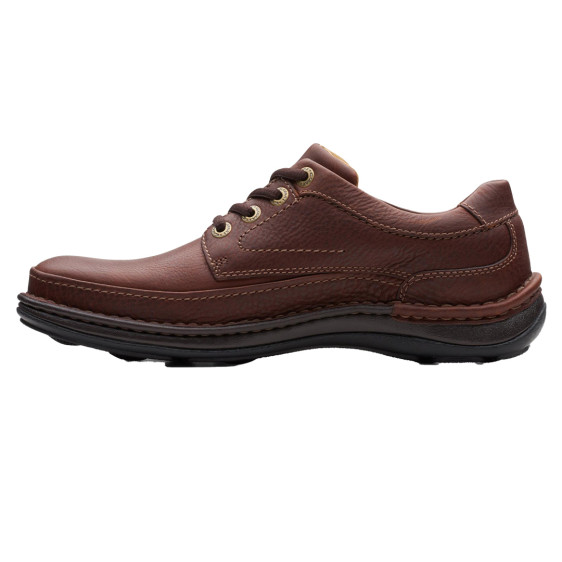 detail Obuv Clarks Nature Three Mahogany Leather