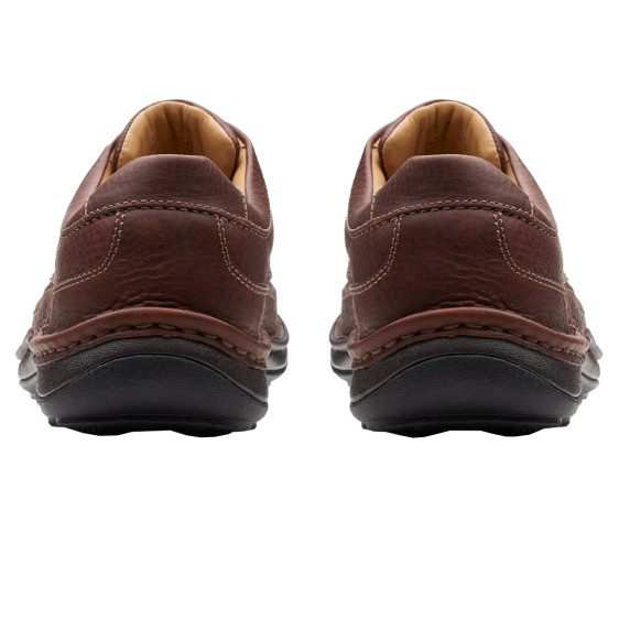 detail Obuv Clarks Nature Three Mahogany Leather