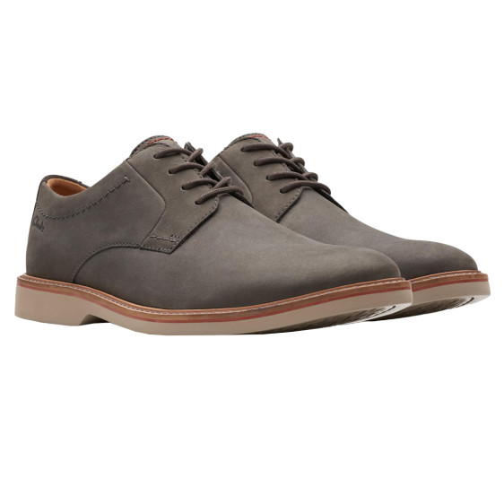 detail Obuv Clarks Atticus LTLace Dark Grey Nubuck