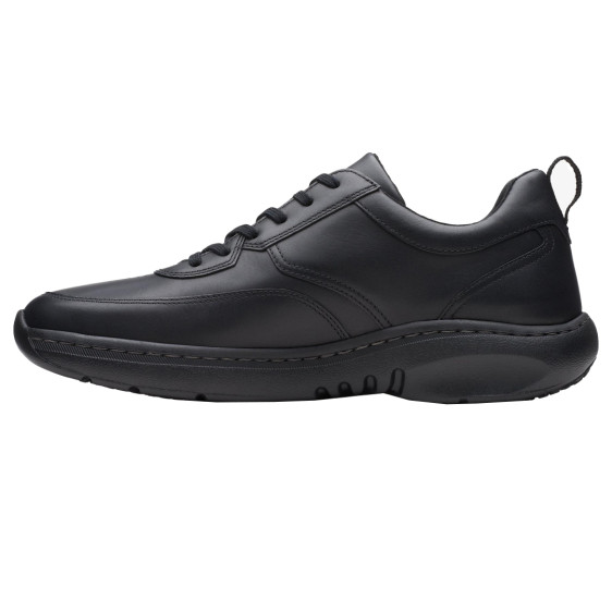 detail CLARKSPRO LACE BLACK LEATHER