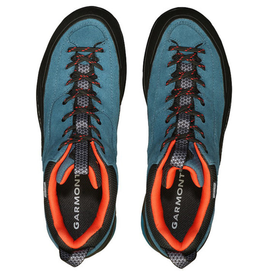 detail DRAGONTAIL WP, coral blue/fiesta red, obuv Garmont *