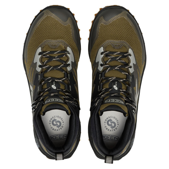 detail ZIONIC NXT MID WP MEN, dark olive/black, obuv Keen *