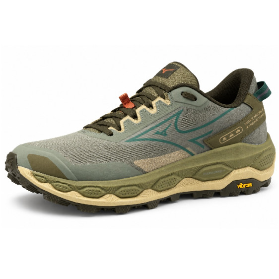 detail J1GJ257061 Wave Mujin 11 Sey Spray/Aventurine Martini Olive Obuv Mizuno