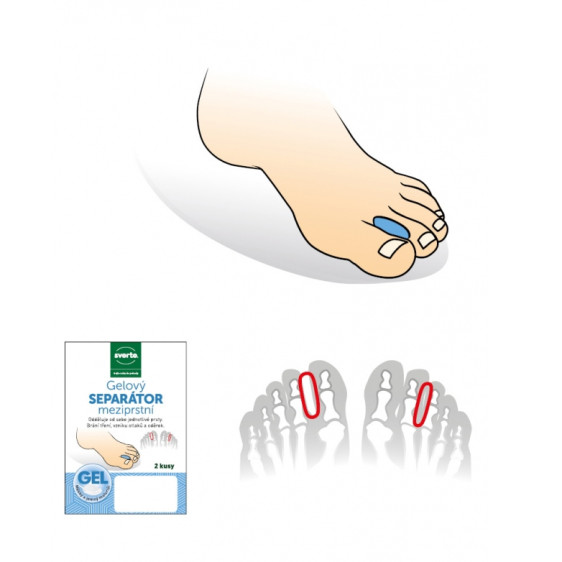 detail Gelový separátor meziprstní 102 Svorto