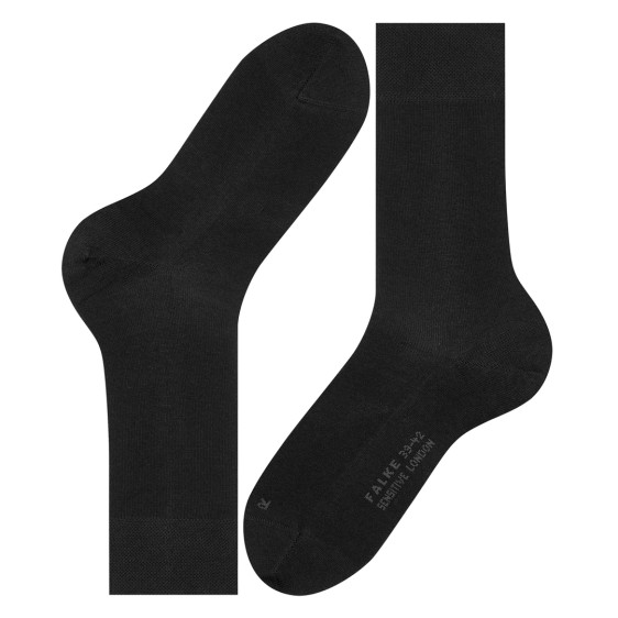 detail 14719 3000 BLACK 43-46 Ponožky Falke Sensitive London