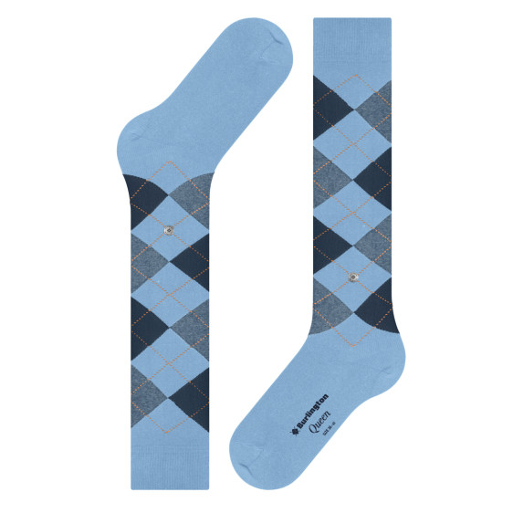 detail PONOŽKY BURLINGTON QUEEN 22304 6541 LIGHT BLUE 36-41