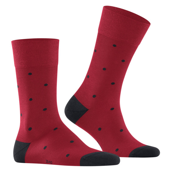 detail PONOŽKY FALKE DOT 13269 8228 SCARLET 39-42