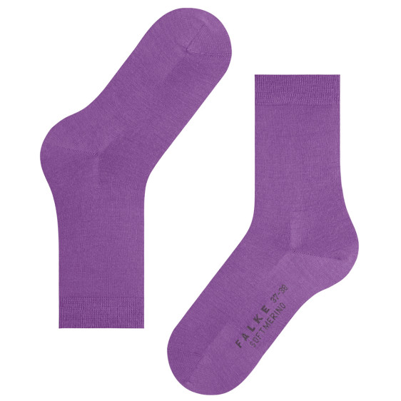 detail PONOŽKY FALKE SOFT MERINO 47488 8943 PINK IRIS 39-40