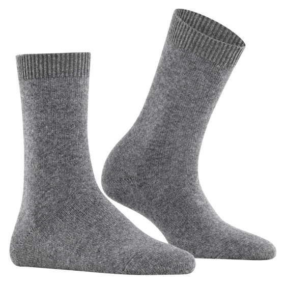detail 47050 3390 LIGHT GREYMEL. 39-42 Ponožky Falke Cosy wool